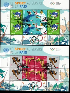 UNO Genf 2021 Mi. 1133-1138 gest. Kleinbogen MNH Sport für den Frieden Olympiade - Bild 1 von 3