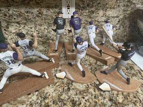 Lot of 9 McFarlane MLB Arizona Diamondbacks Loose Figures - Johnson, Schilling Cover