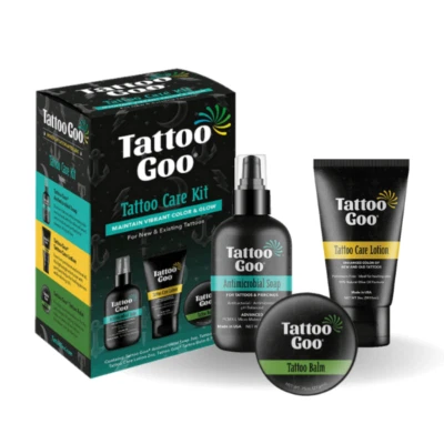 Tattoo Goo Aftercare Range - Goo Lotion Soap - Best Healing + Protection KIt