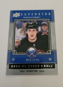 2023-24 Upper Deck Series 1 Honor Roll Silver Rainbow Tage Thompson SP #/250