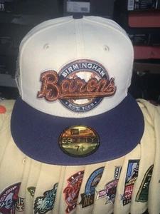New Era Exclusive Birmingham Barons Size 7 3/4 Burdeens Chicago X Yote - Bild 1 von 3