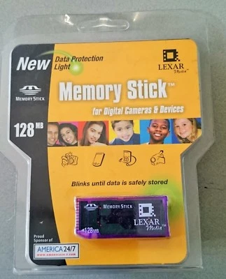 Lexar Media 128 MB Memory Stick (MS128-281) - Image 1 of 3