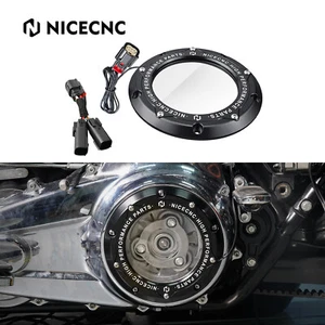 For Harley Clear Derby Cover LED Strip Light Ultra Limited FLHTK FLHTKL 2017-24 - Picture 1 of 13