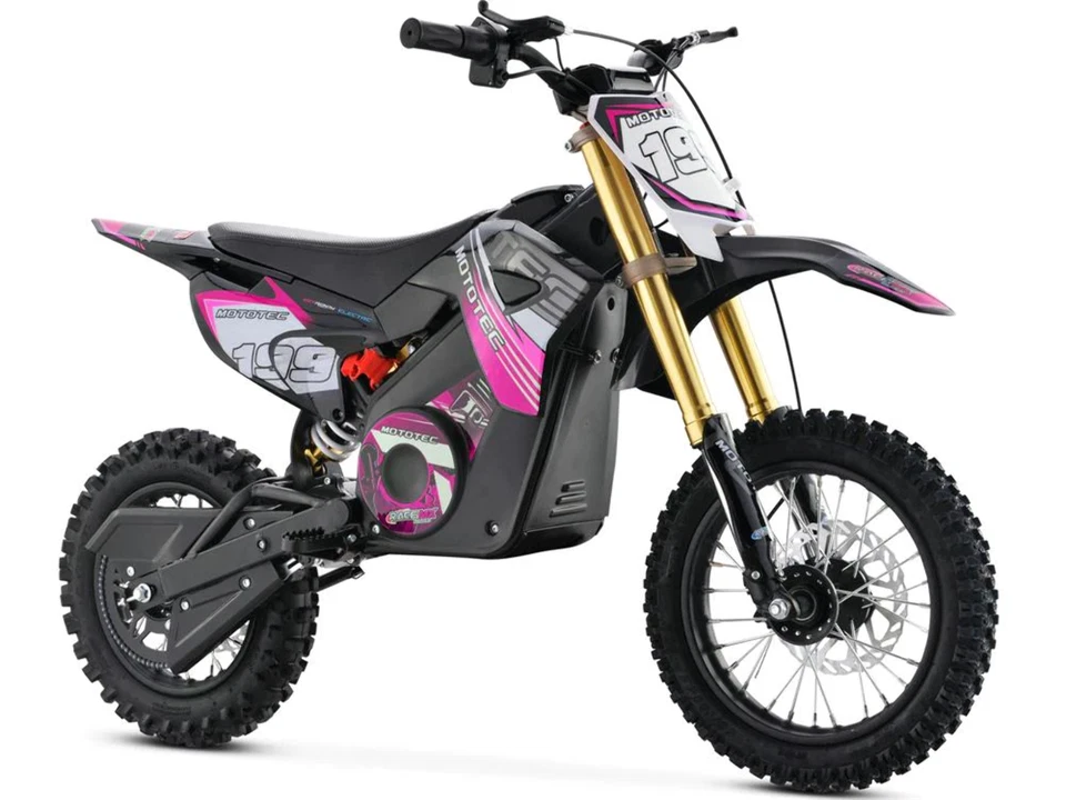 MotoTec 36v Pro Electric Dirt Bike 1000w Lithium Pink
