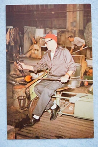 A Master Craftsman at Blenko Glass - Milton, West Virginia - Picture 1 of 2