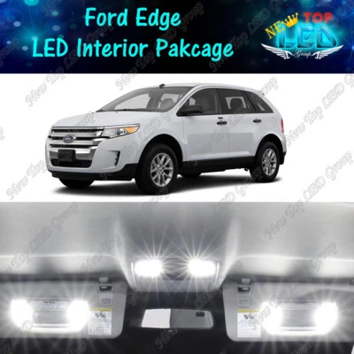 White Interior LED Lights Package Kit + License Lights for 2007 - 2014 Ford Edge - Image 1 of 4