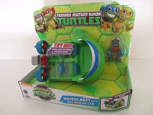 TMNT TEENAGE MUTANT NINJA TURTLES HALF SHELL HEROES HOVERCARFT & SEA RESCUE LEO - Imagen 1 de 2