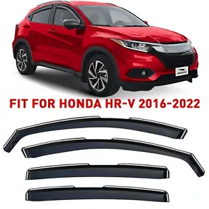 Rain Guards Vent Visors Shade for 2016-2022 Honda HR-V SHATTERPROOF - Picture 1 of 8