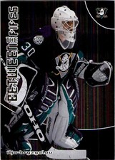 2001-02 In The Game Between The Pipes Ilya Bryzgalov Rookie Anaheim Mighty Ducks