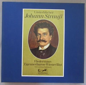 G436 Immortal Johann Strauss 3 complete Operettas 6LP Eurodisc 74 701 XE Stereo - Picture 1 of 4