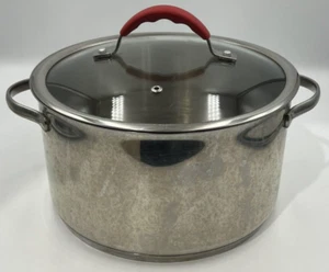 Princess House Heritage 18/10 Stainless Steel 6 QT Stock Pot with Steamer Lid - Picture 1 of 12
