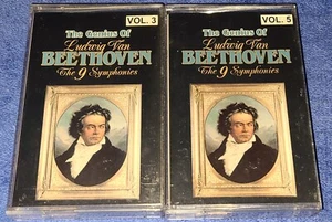 The Genius of Beethoven The 9 Symphonies Cassettes Vol. 3 & 5 - Picture 1 of 4