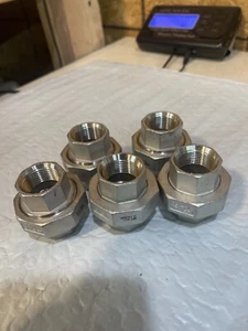 5 NUOVI 304 Unione Acciaio Inox, 3/4 In X 3/4 In Raccordo Tubo Classe 150 (E4) - Foto 1 di 4