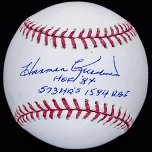 Harmon Killebrew HOF 84, 573 HR's, 1584 RBI Signed OML Baseball MLB Certified - Picture 1 of 2