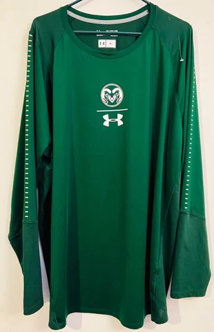 Colorado State Rams CSU Under Armour HeatGear Fitted Long Sleeve Shirt Men's 4XL Cover