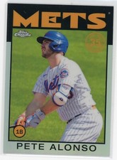 2021 Topps Chrome Pete Alonso 1986 35th Year Anniversary !!!