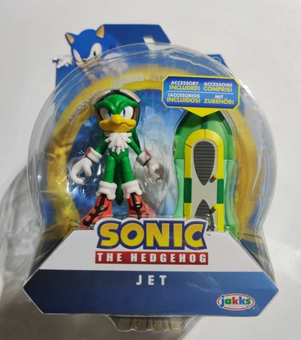 Jakks Pacific Sonic the Hedgehog 4” Jet the Hawk Action Figure with Type J Board Cover