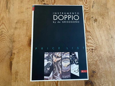 Folleto - Lista de precios 2002 - Instrumento DOPPIO de GRISOGONO Foto 1 de 3