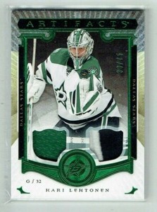 15-16 UD Upper Deck Artifacts  Kari Lehtonen  /75  Jersey-Patch