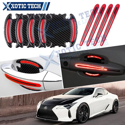 8x JDM 3D Door Handle Night Reflective Guard Sticker Film For Lexus 2000-2021 - Image 1 of 4