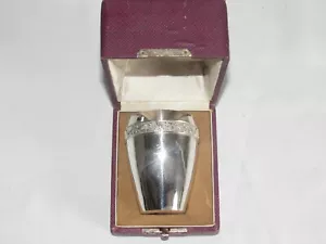 01J5 Old Solid Silver Tumbler China Indochina 19th 137.36 grams - Picture 1 of 5