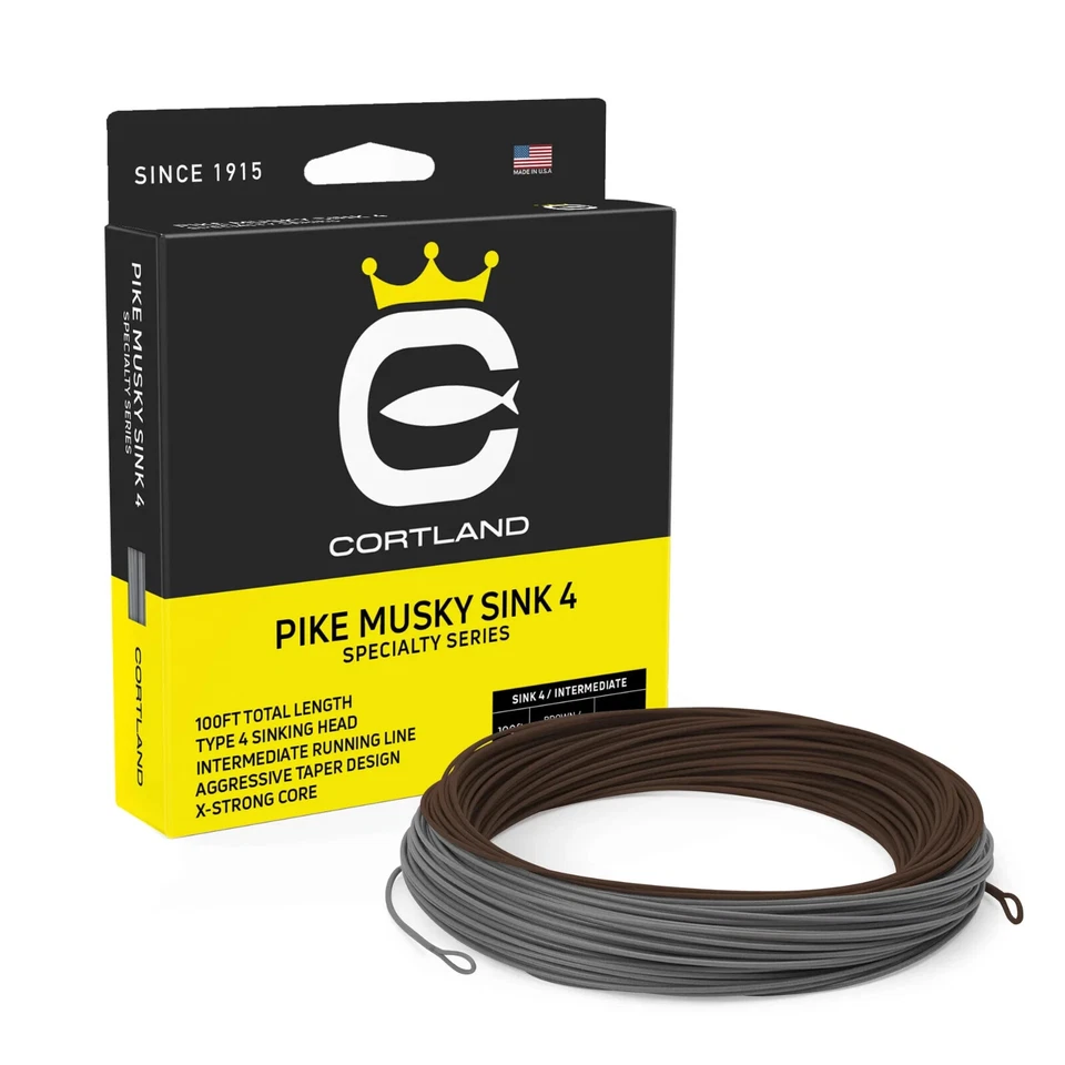 Cortland Pike Musky Sink 4 WF12 Fly Line Foto 1 de 1