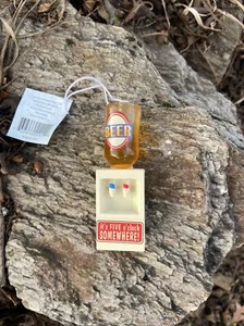 Its Five O'Clock Somewhere Christmas Ornament Fun Beer Cooler Gift NWT - Picture 1 of 12