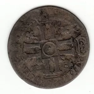 French Colonial, rare 1690's Pau billon sol of 15 deniers of Bearn - Bild 1 von 2
