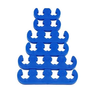 7mm 8mm Spark Plug Wire Separators Dividers Looms Blue fit Ford Chevy Mopar - Picture 1 of 2