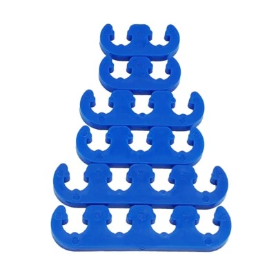 Separadores de cables de bujía de 7 mm 8 mm divisores telares azules aptos para Ford Chevy Mopar Foto 1 de 2