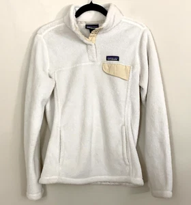 Patagonia Jacke Medium Damen Re Tool Snap T Polartec Fleece 25443FA weiß W1 - Bild 1 von 12