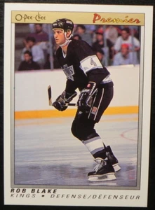 1990-91 90/91 O-Pee-Chee Premier #6 Rob Blake Los Angeles Kings ROOKIE - Bild 1 von 2