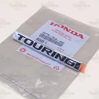 75716TLAA00 GENUINO Placa de identificación trasera Honda “TOURING” Placa emblema HONDA 17-20 CR-V Foto 1 de 4