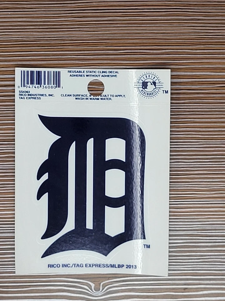 MLB Detroit Tigers 3.5 x 4.5 inch Decal Reusable Sticker - Image 1 of 1