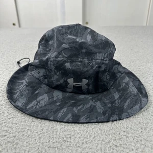 Sombrero de cubo de entrenamiento Under Armour para hombre OSFA moderno gris camuflaje cordón ajustable - Imagen 1 de 11