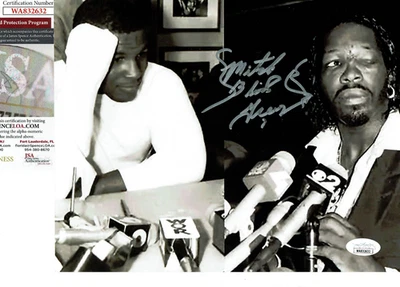 Mitch Blood Green autographed 8x10  after bar fight with   Mike Tyson JSA  Cert* - Image 1 of 3