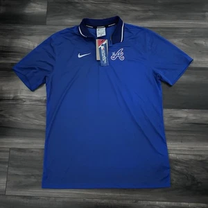 Nike Atlanta Braves The A City Connect Hombre Polo Rendimiento Medio Nuevo LEER - Imagen 1 de 8