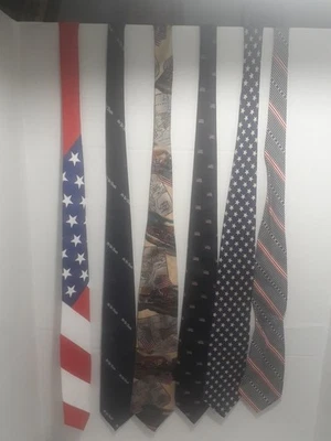Lote de 6 corbatas patrióticas de Estados Unidos vintage  Foto 1 de 4