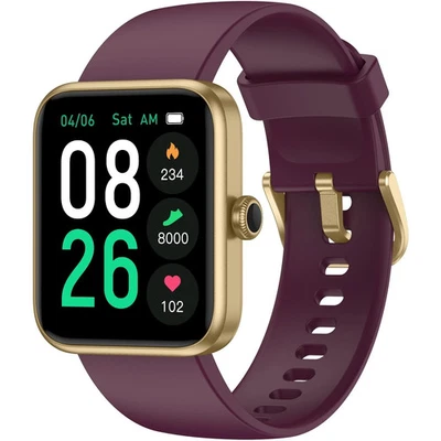 Reloj Inteligente, Rastreador de Ejercicio con Pantalla Táctil de 45mm, Monitor de Ritmo Cardíaco, Sangre... Foto 1 de 4