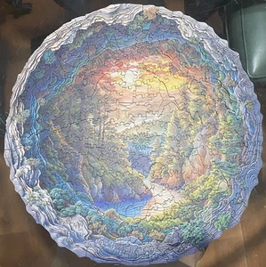 Rompecabezas de madera creativo bosque cueva 3D 200 piezas tilo usado una vez - Imagen 1 de 3