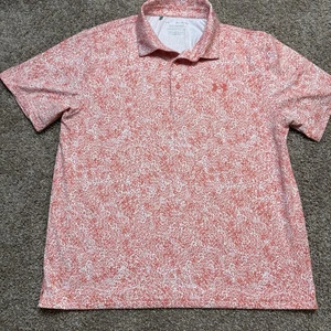 Under Armour Poloshirt Herren XL Azalee Coral White Golf Performance Playoff Polo - Bild 1 von 8