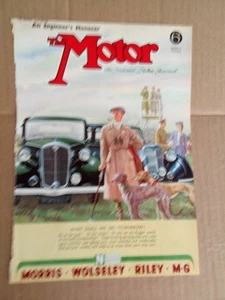 "ADVERTISEMENT -  VERY RARE 1945 WW2 NUFFIELD (MG, Riley) Original Colour Vintag - Picture 1 of 1