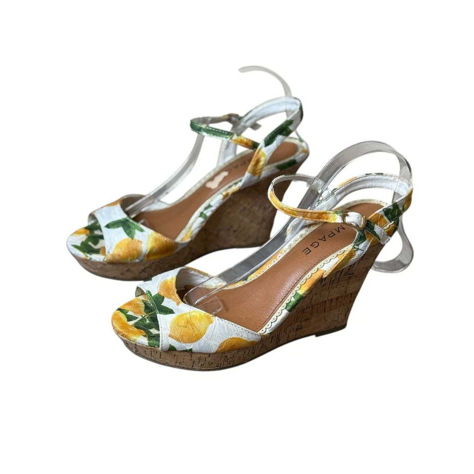 Sandalias Rampage Y2K Crissy Limón Cuña Plataforma 8.5M Amarillo Blanco Informal Fiesta Foto 1 de 4