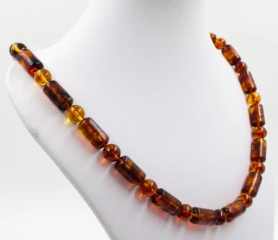 Bernsteinkette Natur Baltischer Bernstein Halskette Bernsteinschmuck Bernstei... - Bild 1 von 4