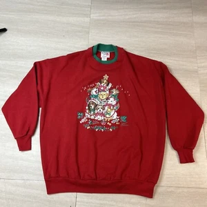 Felpa donna Morning Sun 3xl rossa invernale neve cani cuccioli canto natale - Foto 1 di 7