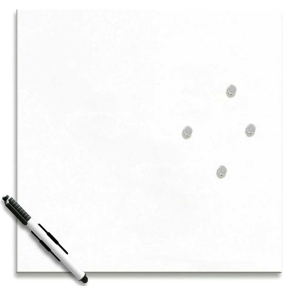 Eurographics Memo Board MB-White3030 Magnet und Schreibtafel aus Glas in Weiß - Bild 1 von 1