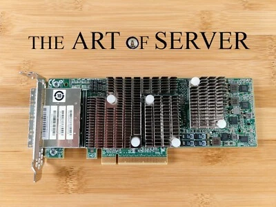 LSI 9206-16e 6Gbps SAS HBA P20 IT mode firmware ZFS FreeNAS unRAID 1V1W2 00MH942 - Image 1 of 4