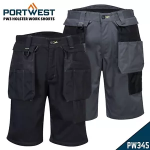 PORTWEST PW3 Holster Arbeitsshorts Zip Off Holstertaschen dreifach vernäht PW345 - Bild 1 von 13