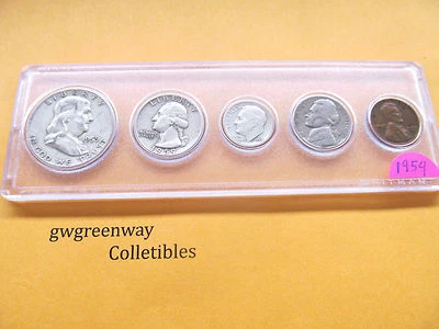 1959 Silver Birth year set 5 coins  (other years also) FREE SHIPPING  - Image 1 of 2