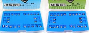 Dental Orthodontic Self-Ligating Metal Brackets&Buccal Tube Roth/MBT 022 3/345 - Picture 1 of 9